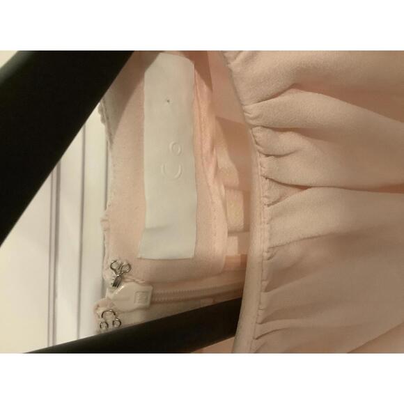 Co Women's Pink Blouse Size XS Jewel Neckline Flowy - Picture 3 of 4